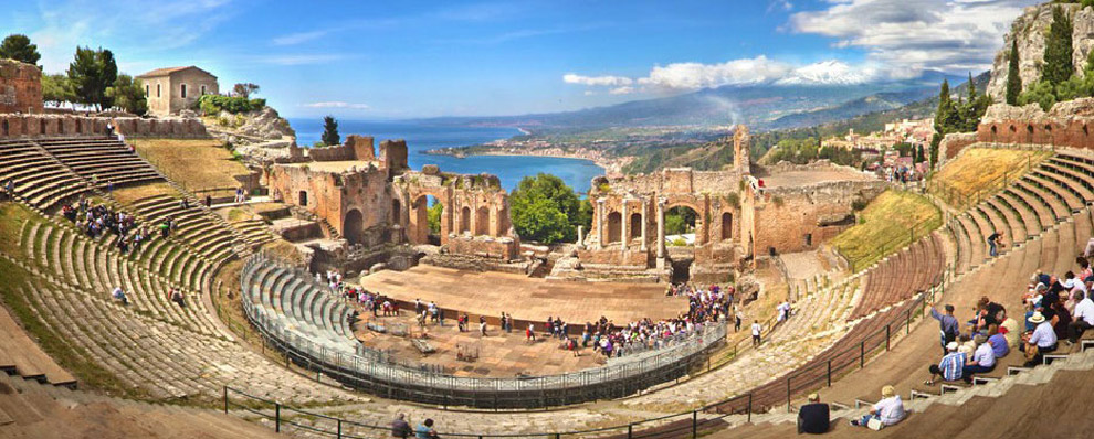 CRUCEROS CATANIA CRUCEROS SICILIA CRUCEROS MEDITERRANEO CRUCEROS ITALIA TAORMINA TEATRO ANTICO TEATRO GRIEGO TAORMINA